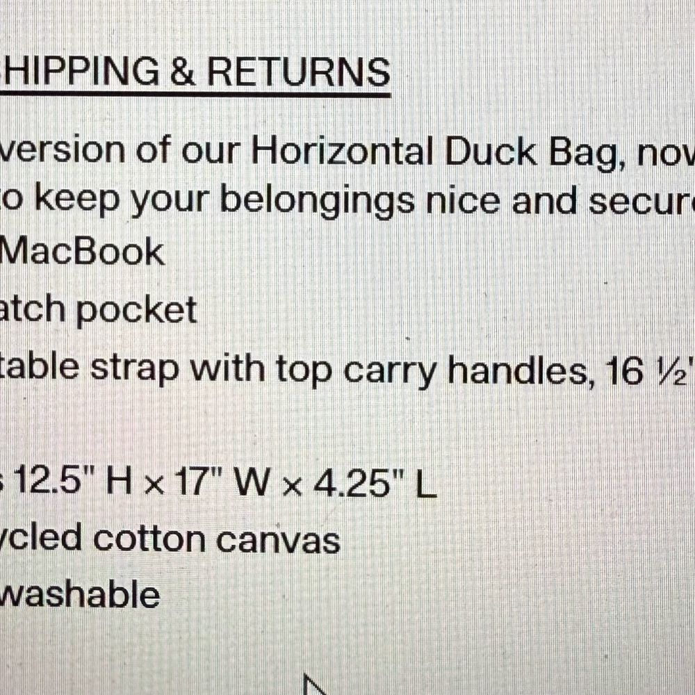 baggu ballet witch embroidered duck tote - Picture 3 of 3
